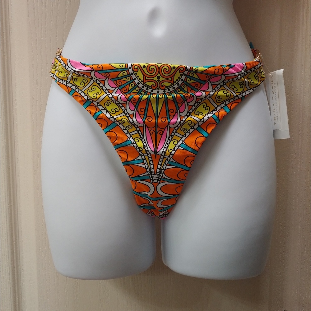 NWT TRINA TURK CAPRI BRAZILIAN Bikini Bottom